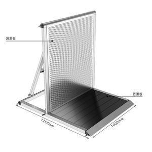 Konser için sıcak satış alüminyum sahne güvenlik barikat katlanabilir Mojo kalabalık kontrol seti - Product Image 3