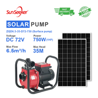 Pompe à eau centrifuge de surface à haut débit alimentée par énergie solaire CC pour l'irrigation agricole, vente en gros d'usine
