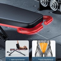 Banc de musculation pliable et réglable pour usage domestique, vente directe usine, équipement de fitness, banc de sit-up