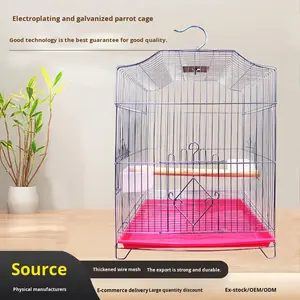 Fabricant de <span class=keywords><strong>cage</strong></span> à oiseaux en gros grand galvanisé galvanisé pliable fil mince conception solide comprend un plateau en plastique métallique pour - Product Image 2