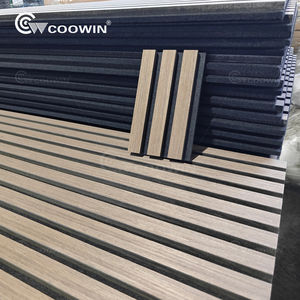 Slat Wall Panel Black Quick Installation Wall Panel Wood Veneer Acoustic Panels <strong>for</strong> <strong>Hall</strong> - Product Image 5