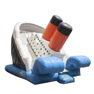 <span class=keywords><strong>Château</strong></span> gonflable en forme de bateau de croisière Peak Night, toboggan super cool, lit de rebond créatif pour enfants, trampoline amusant - Product Image 1