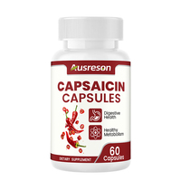 VitaSpring OEM Halal Capsaicine Prix Extrait d'huile de piment Suppléments à base de plantes pour la santé Capsules de Capsaicine de Poivre de Cayenne Pur