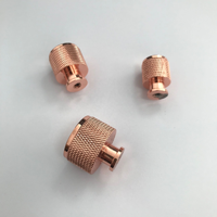 Poignée de meubles en laiton Rose doré brillant, pièce de luxe Unique, design de styliste, socle en or