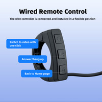 Sistema de Navegación GPS 4G LTE para Motocicleta, Pantalla Inalámbrica de 6 Pulgadas, Carplay Android 14, Cámara de Doble Lente Delantera y Trasera HD 1080P
