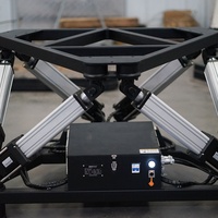 Plateforme de mouvement à 6 degrés de liberté de 500 kg prête à être expédiée |   Base de simulateur de mouvement en stock pour les examens de conduite |   Servomoteur électrique |   Directement de l'usine