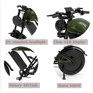 Nouveauté 2026 Vélo électrique à pneus larges 48v 1000w Motocyclettes électriques 45KMH Vélo électrique Vélos électriques pour adultes - Product Image 4