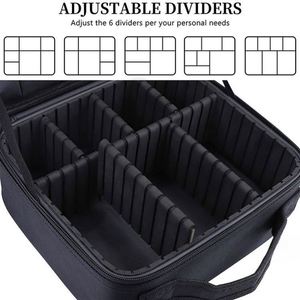 Factory-Crafted Large Capacity Waterproof PU Leather <b>Makeup</b> Bag Fashion Style <b>Case</b> Zipper Travel Organize Protect Cosmetics - Product Image 4
