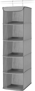 Organizador de Armario Colgante de Tela Plegable, Almacenamiento Colgante de 5 Estantes, Bolsa de Almacenamiento Multifuncional de Tela No Tejida - Product Image 2