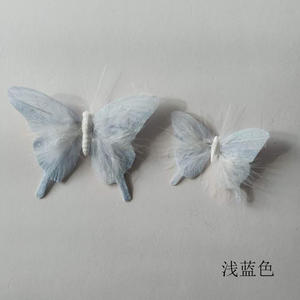 Mariposas Artificiales de Plumas Suaves con Cola de Golondrina y Brillo para Decoración de Bodas y Guardería - Product Image 5