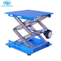 HAIJU plate-forme de cric de ciseaux de laboratoire, cric de levage de laboratoire en oxyde d'aluminium