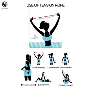 2020 Chất Lượng Cao Silicone Resistance Bands Yoga Tập Thể Dục Đàn Hồi Kéo Sợi Dây Thừng Ngực <span class=keywords><strong>Expander</strong></span> - Product Image 6