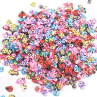 1KG Hot Selling 5mm Polymeerklei Fruitplakjes Gemengde Sprinkles Zachte Klei Slime Figuur Decoratie DIY Vulling Accessoires