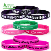 Pulsera Elástica de Silicona Personalizada con Mensaje o Logo, Muestra Gratis, Sin Pedido Mínimo, OEM, Económica
