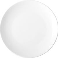 Assiette plate en porcelaine blanche pure, résistante au micro-ondes, design moderne minimaliste, motif uni, vaisselle ronde pour hôtel, lot