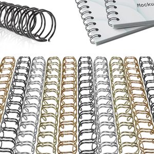 Spirale métallique multicolore pour <span class=keywords><strong>reliure</strong></span> de livres, <span class=keywords><strong>anneaux</strong></span> de <span class=keywords><strong>reliure</strong></span> en fil métallique pour carnets, journaux, agendas - Product Image 1