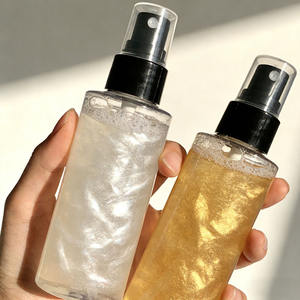 Spray fixateur de maquillage lumineux, hydratant, liquide, illuminateur pour le visage et le corps, léger, séchage rapide - Product Image 3