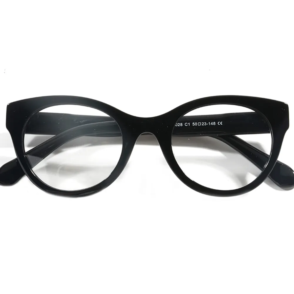 G6028 Oem Fashionable Cat Eye Eyeglasses Frames Wholesale Manufacturers Men Women Handmade Acetate Eyewear Optical Glasses Frame