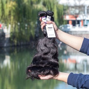 Capelli capelli naturali da donna, capelli peruviani non lavorati 18 pollici, capelli peruviani vergini di 18 anni - Product Image 1