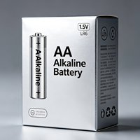Baterai Alkaline AA Berkinerja Tinggi Anti Bocor Daya Maksimum Perangkat Keamanan Rumah Pintar Sensor Nirkabel Lampu Darurat OEM