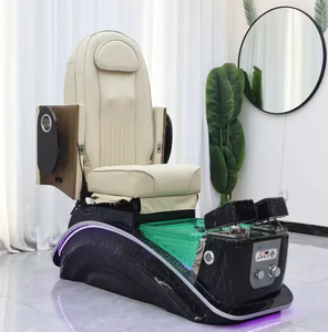 เก้าอี้นวดสปาเท้าไฟฟ้าสีดำขาวสุดหรูรุ่นใหม่ขายส่ง พร้อมปั๊มระบายน้ำสำหรับทำเล็บเท้า - Product Image 4