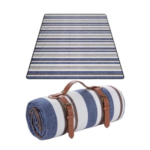 Coperta da Picnic Premium Portatile, Tappetino Leggero Pieghevole <span class=keywords><strong>con</strong></span> Maniglia per il Trasporto, Resistente Tappetino da Esterno per Gite in Famiglia - Product Image 1