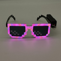 Lunettes de fête disco EL lumineuses en plastique, alimentées par piles, feuille de lumière froide flexible, vente chaude pour soirées dansantes