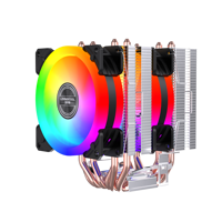 Lovingcool 2025 Pendingin CPU Berkinerja Tinggi Desain RGB 6-Pipa Kompatibel LGA 2011 1366 1200 1700 115X AM5 AM4 untuk Pendinginan Gaming