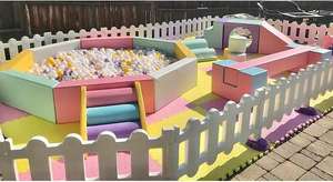 נחמד לבן אפור בז 'מותאם אישית רך לשחק סטים בייבי משחקים השכרת רך לשחק ציוד סט יום הולדת אירוע תינוק רך לשחק סט - Product Image 6