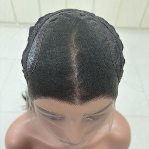 Peluca de Cabello Humano 100% <span class=keywords><strong>Natural</strong></span> Negro de 14 Pulgadas, 13x4 para HD, Cabello Europeo Virgen sin Procesar para Mujeres, con Pegamento, Prótesis Capilar - Product Image 4