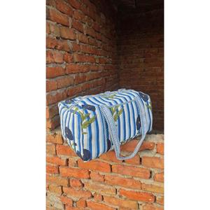 Quilted Cotton Duffle <b>Bag</b> Handcrafted With Traditional Block Print Stylish Lightweight Durable And Spacious <b>Bag</b> Perfect - Product Image 2