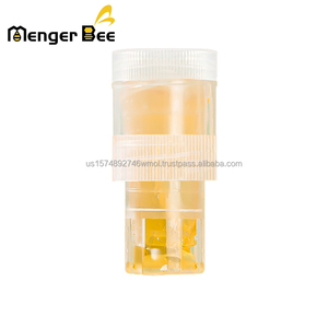 Menger Bee Food Grade PET Plastic Honey Bottle <b>Cap</b> with Easy Open End Portable Design for Honey & Water Bottles 36g Capacity - Product Image 1