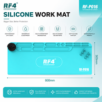 Tapis de réparation en silicone RF4 PO15 & PO16, antistatique, résistant à la chaleur, avec organisateur de rangement pour la réparation de téléphones, PCB, électronique DIY
