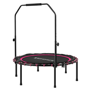 SONGMICS 40\" Adjustable Indoor/Outdoor Fitness Rebounder Mini <strong>Trampoline</strong> Foam Handle <strong>for</strong> Adults Workout Equipment <strong>for</strong> Men Women - Product Image 6
