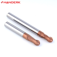 HANDERK ensemble de fraises en bout à 2 cannelures de haute qualité Hrc55 fraise en acier au tungstène pour CNC