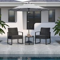 Vente en gros de meubles d'extérieur de jardin en rotin de loisirs de haute qualité Mobilier d'extérieur Table à manger et chaises avec mobilier de patio