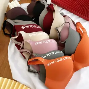 hochwertig drahtfrei unsichtbares dreieck Übergröße sexy nylon demi bh tassen push-up nahtloser bh für damen