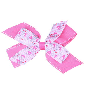 Jepit Rambut Anak Bentuk Hati untuk Hari Valentine, Grosir Custom, Hot Stamping, Model Tailcoat Bow, Duckbill Clip - Product Image 6