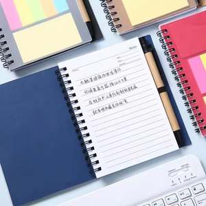 Cuaderno Espiral Creativo con Cubierta de PP, Adhesivo con Logotipo Personalizado, Cuaderno de Papel Kraft con Bolígrafo - Product Image 5