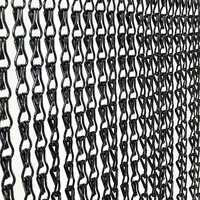Chaîne à double crochet en aluminium à maillons imbriqués de diamètre de fil personnalisé, maillon anodisé pour rideau décoratif multi-scènes
