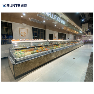 Cong kính Deli hiển thị trường hợp tủ lạnh ướp lạnh Showcase cho thịt pho mát hải sản thực phẩm dịch vụ truy cập thương mại sử dụng - Product Image 6