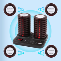 Système de téléavertisseur sans fil pour restaurant avec double base de charge, 20 téléavertisseurs pour le pagination en clinique et les cafés