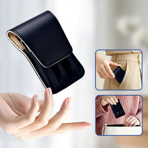 Portable 6 Piece Manicure <b>Pedicure</b> <b>Set</b> Stainless Steel Nail Clipper Kit with Scissors Cuticle Tool Leather Case Gift - Product Image 2