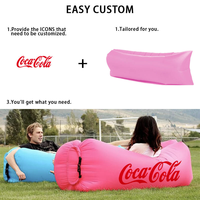 Chaise longue de plage pliable et imperméable en gros, canapé gonflable portable personnalisé pour les voyages en plein air et le camping