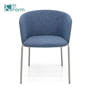 Silla de Comedor <span class=keywords><strong>para</strong></span> Sala de Estar, Tapizada, con Patas de Metal y Reposabrazos, Precio Económico, Silla de Ocio, Silla de Oficina <span class=keywords><strong>para</strong></span> Visitas - Product Image 2