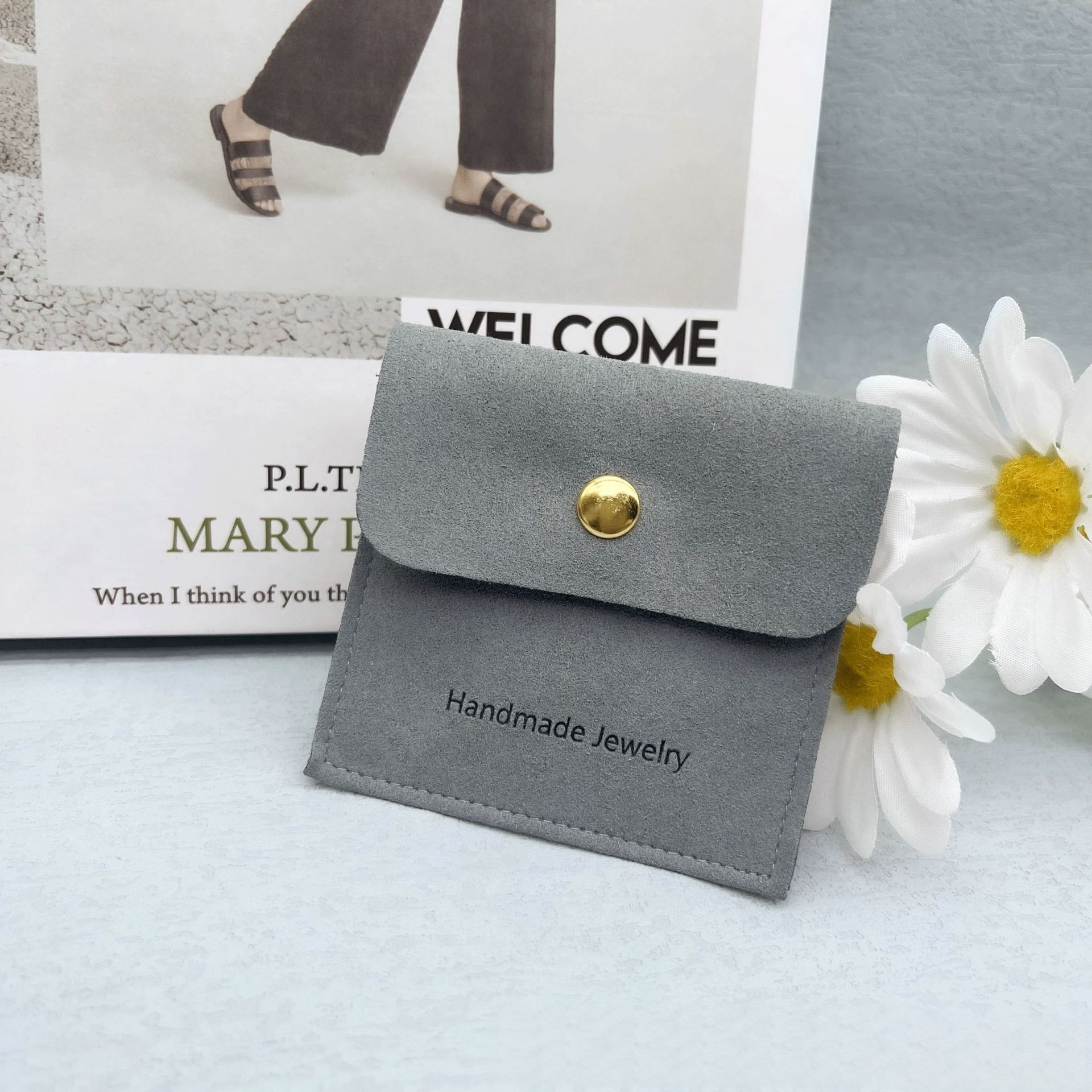 Gris 8*8cm sac + nternal carte