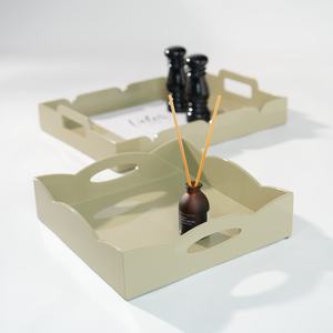 Plateau de service en laque de qualité supérieure durable, finition brillante faite à la main, plat décoratif, artisanat artisanal de haute qualité pour la salle à manger - Product Image 4