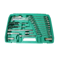 Kit de herramientas industriales de 121 piezas mejorado con llaves de trinquete duraderas y una llave dinamométrica