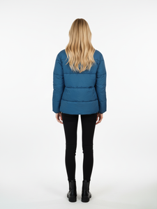 Veste d'hiver pour femmes, à capuche avec boutons en forme de corne, veste matelassée à manches longues, membrane respirante, veste matelassée - Product Image 2
