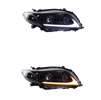 Ensemble de phares à LED pour Toyota Corolla 2007-2009, phare modifié avec DRL à LED et clignotant séquentiel